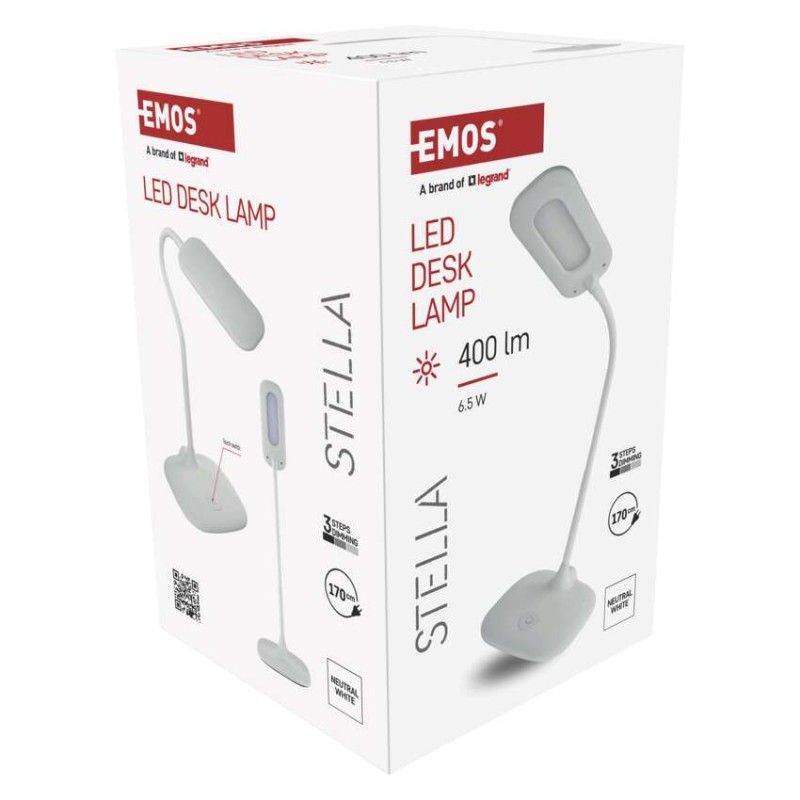 Lampa biurkowa LED STELLA biała