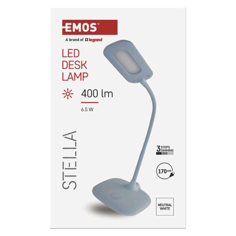 LED stolná lampa STELLA, modrá