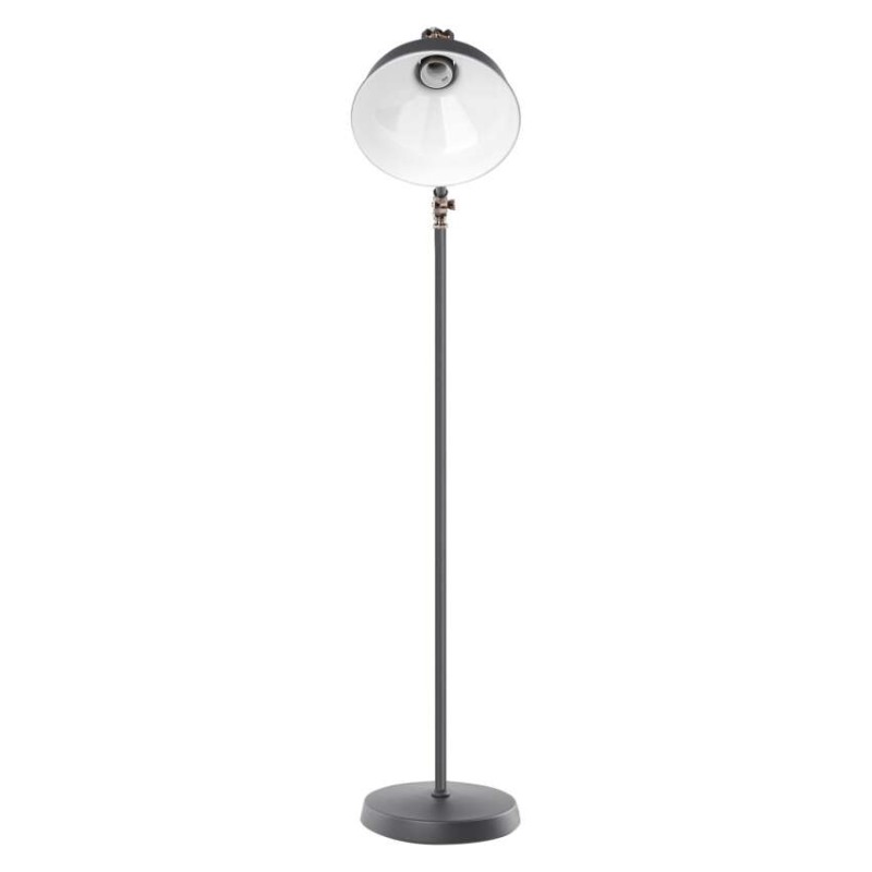 Stojací lampa ARTHUR na žárovku E27, 150cm, tmavě šedá