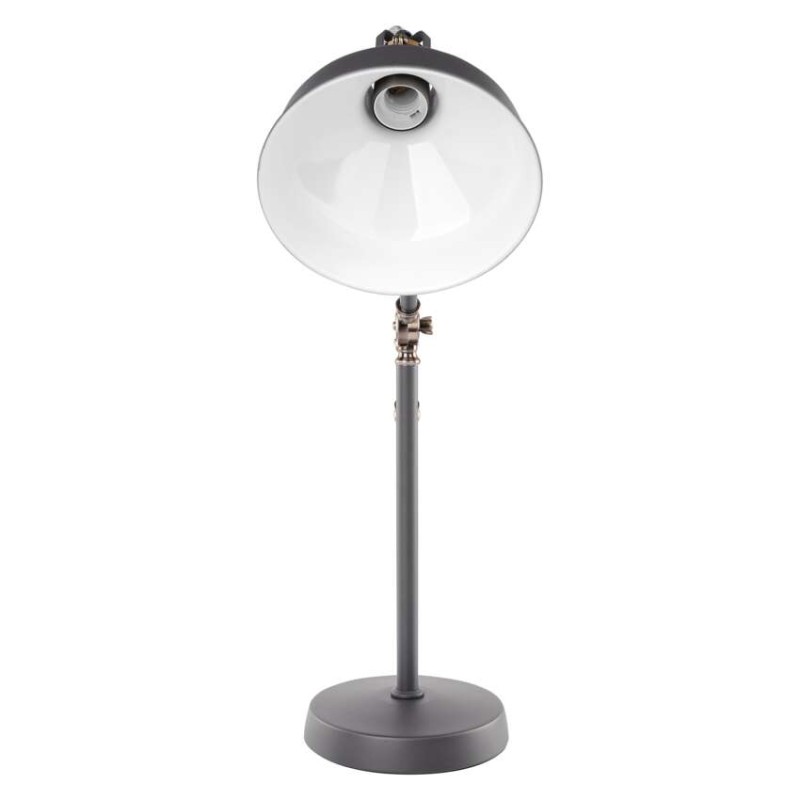 Stolní lampa HARRY na žárovku E27, tmavě šedá