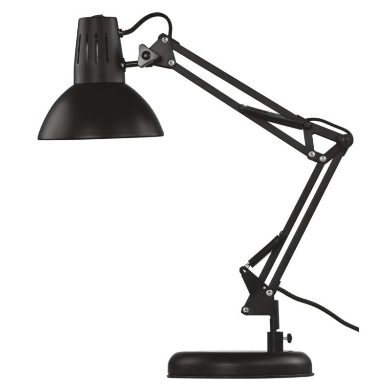 Stolní lampa DUSTIN na žárovku E27, černá