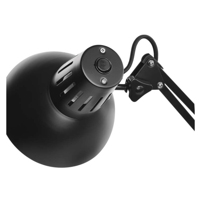 Stolní lampa DUSTIN na žárovku E27, černá