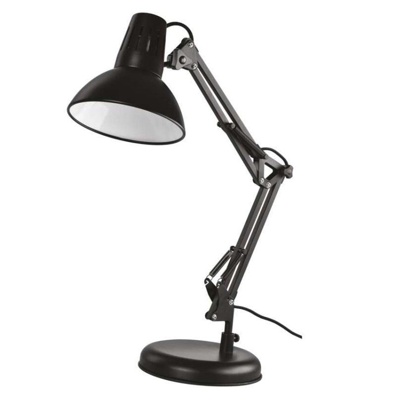 Stolní lampa DUSTIN na žárovku E27, černá