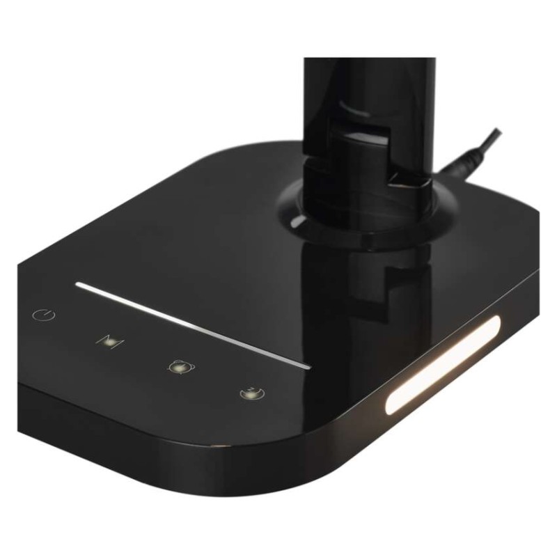 LED stolná lampa CARSON, čierna