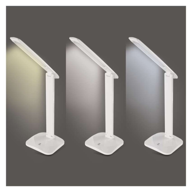 LED stolná lampa CHASE, biela