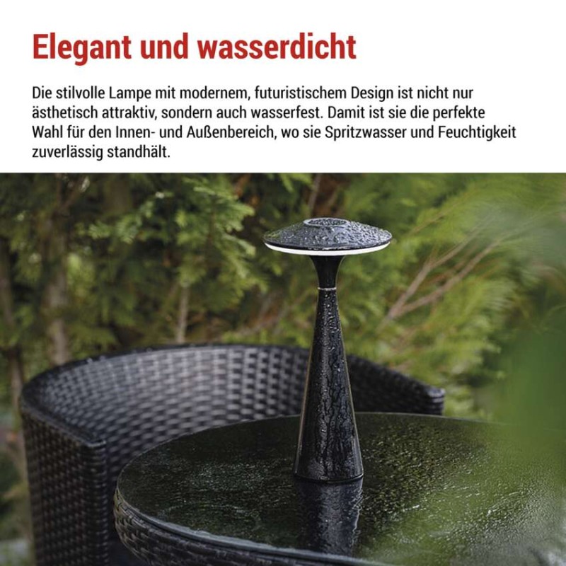 LED Schreibtischlampe JASON, wiederaufladbar