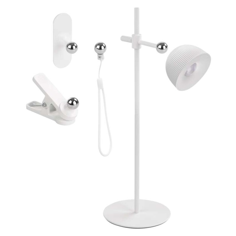 Lampa biurkowa LED SOPHIE, ładowalna, biała