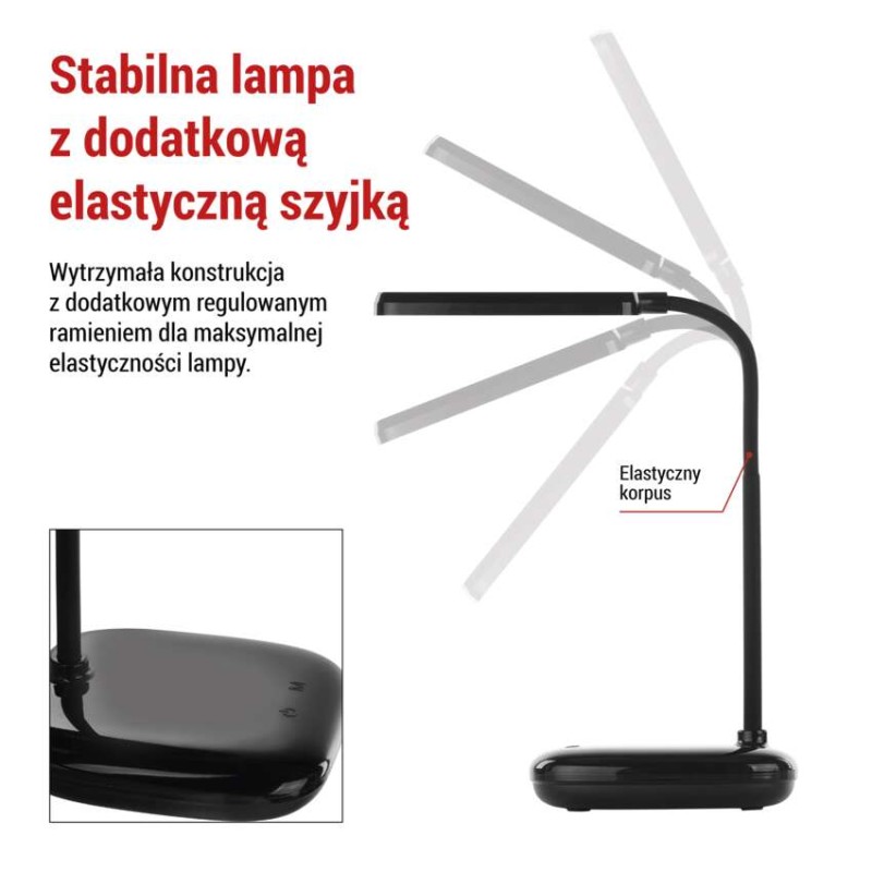 Lampa biurkowa LED MOLLY czarna