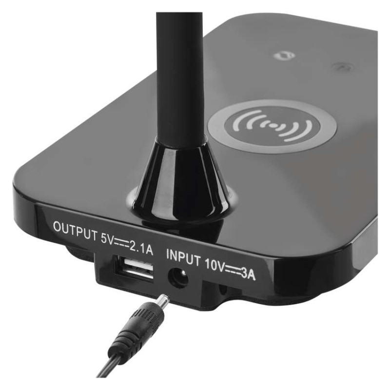 LED stolná lampa KYLE, čierna