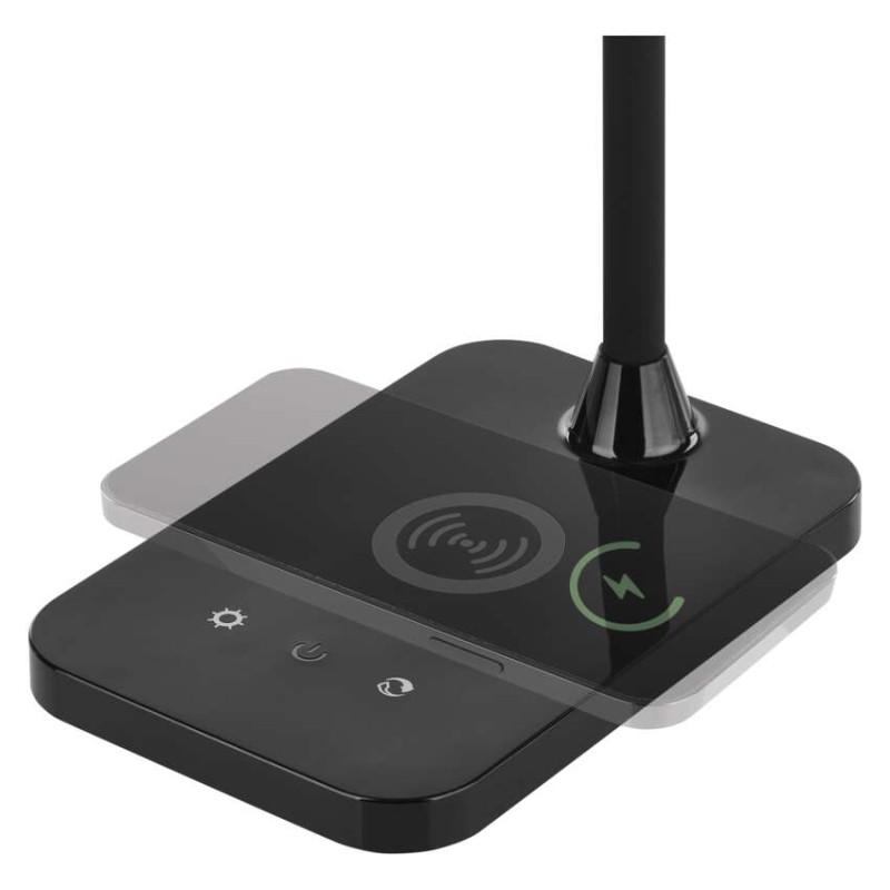 LED stolná lampa KYLE, čierna