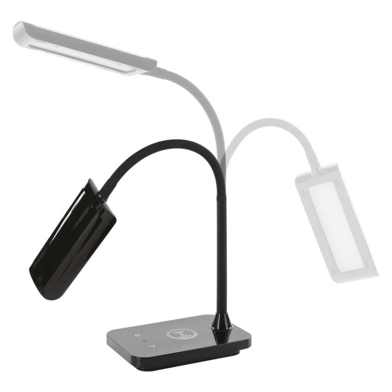 LED stolná lampa KYLE, čierna