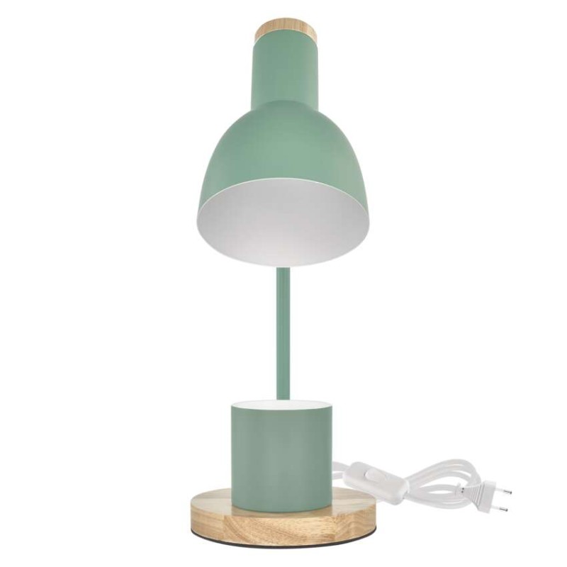 Lampa biurkowa POPPY na żarówkę E27, zielona
