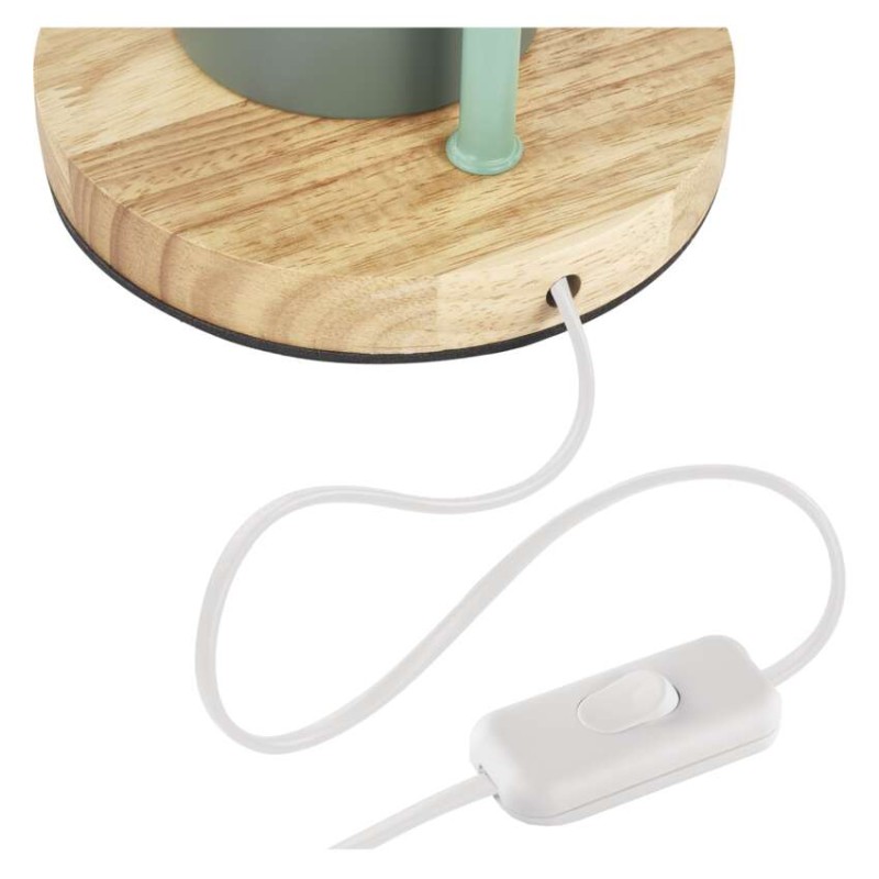 Lampa biurkowa POPPY na żarówkę E27, zielona