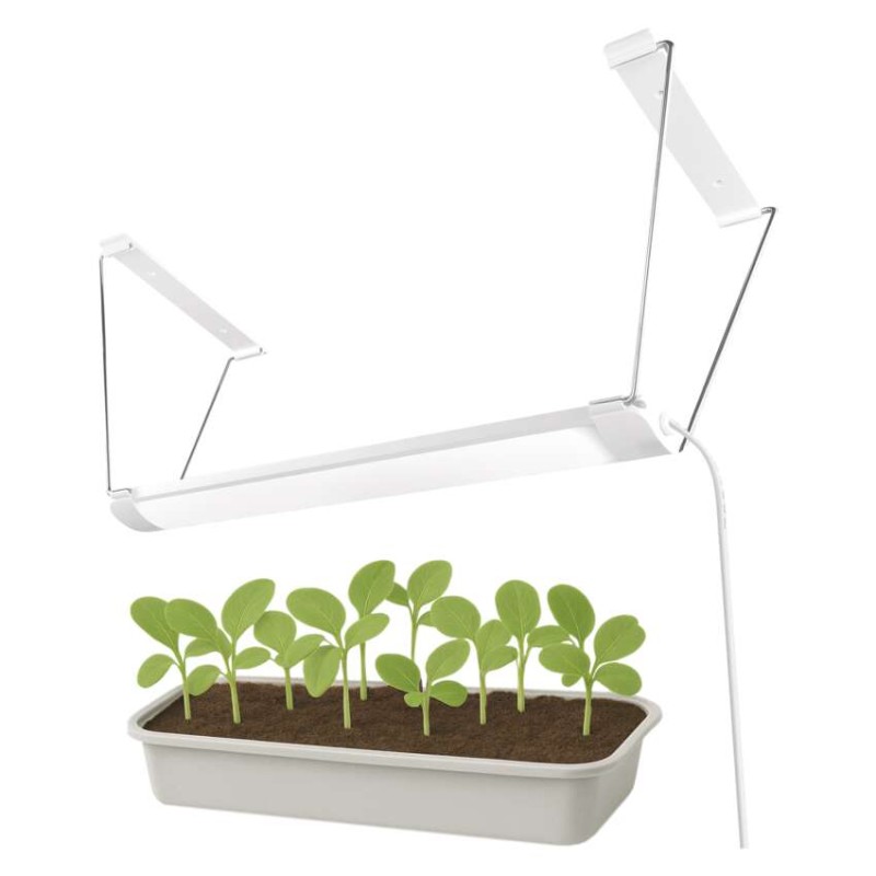 LED svetilka za rastline polnega spektra za setev, 28 LED diod, časovnik