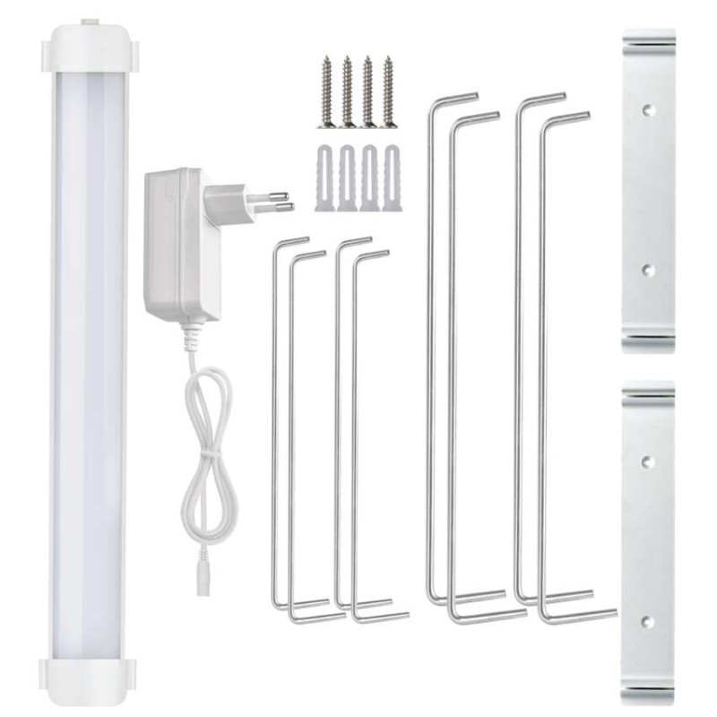 LED svetilka za rastline polnega spektra za setev, 28 LED diod, časovnik