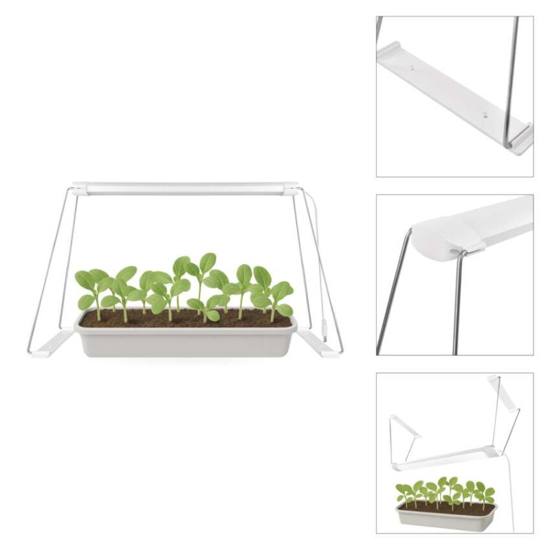 LED svetilka za rastline polnega spektra za setev, 28 LED diod, časovnik