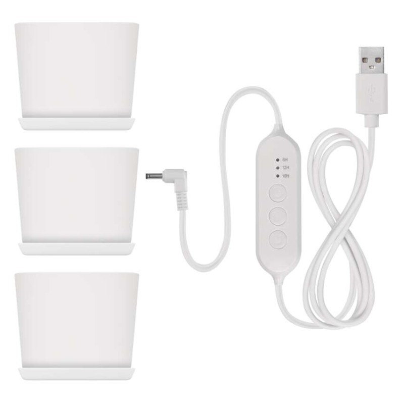 Pflanzenlampe LED Vollspektrum, 30 LEDs, für Innenräume, mit Zeitschaltuhr, dimmbar