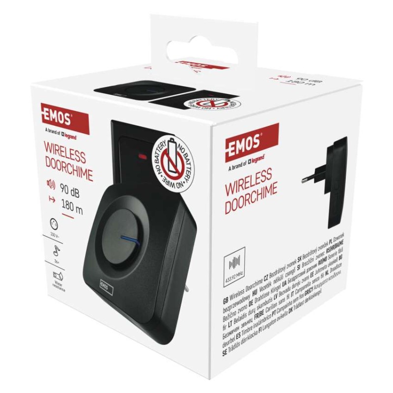 Bezbateriový domovní bezdrátový zvonek P5729B do zásuvky