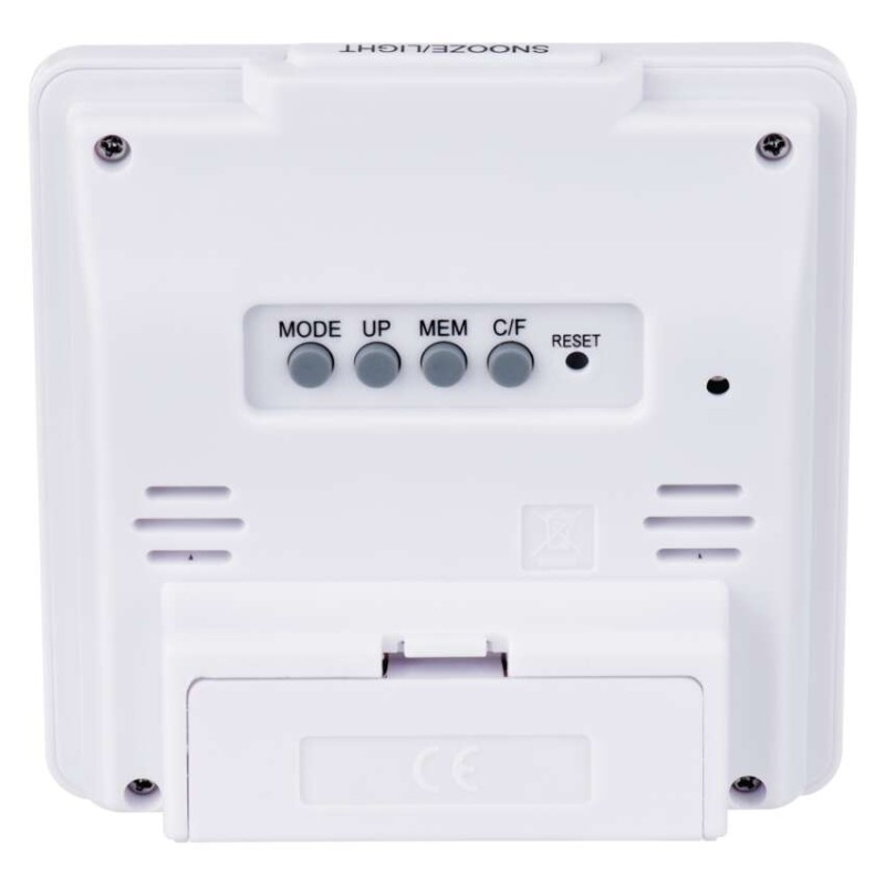 Digitális hőmérő páratartalom-mérővel, vezeték nélküli érzékelővel, óra, dátum E0114