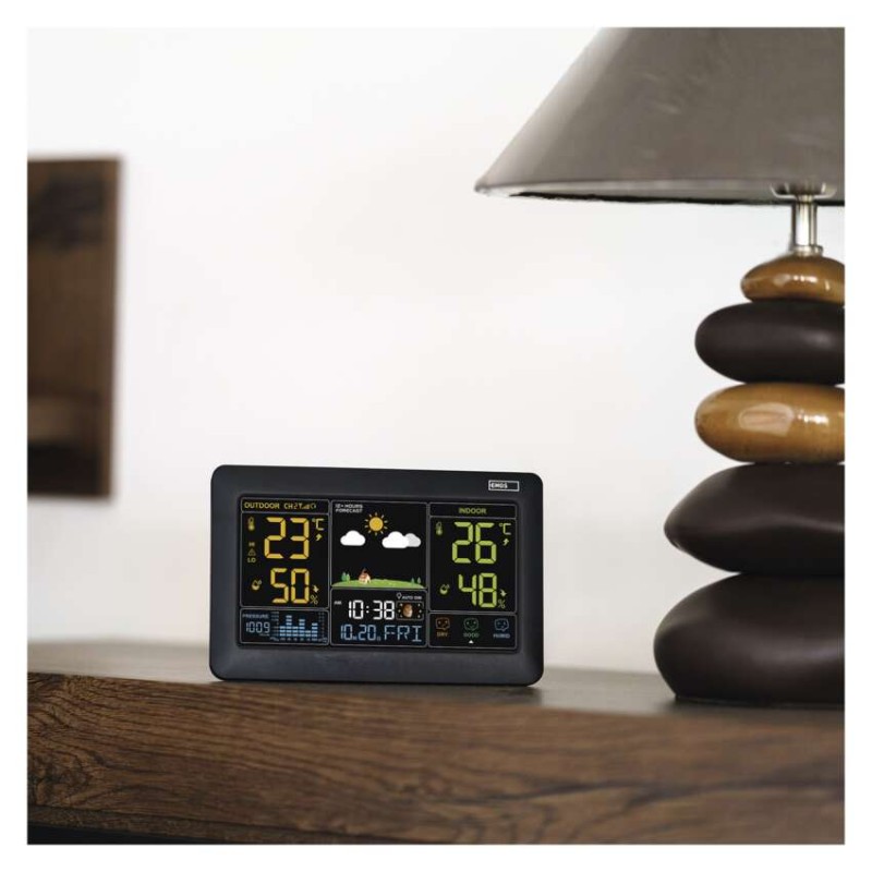 Domácí bezdrátová meteostanice E0387