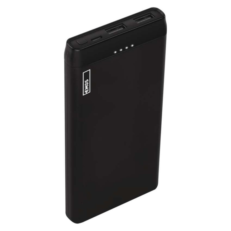 EMOS Powerbank ALPHA 10S, 10 000 mAh, 10 W, fekete