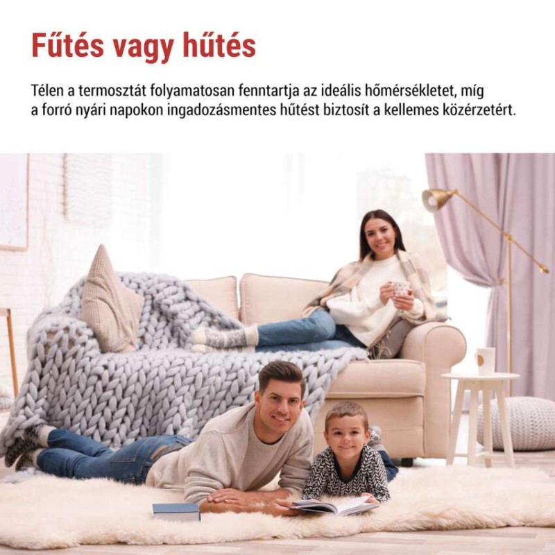 Programozható vezeték nélküli OpenTherm szobatermosztát P56A11