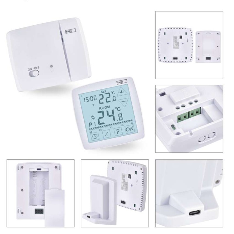 Programozható vezeték nélküli OpenTherm szobatermosztát P56A11