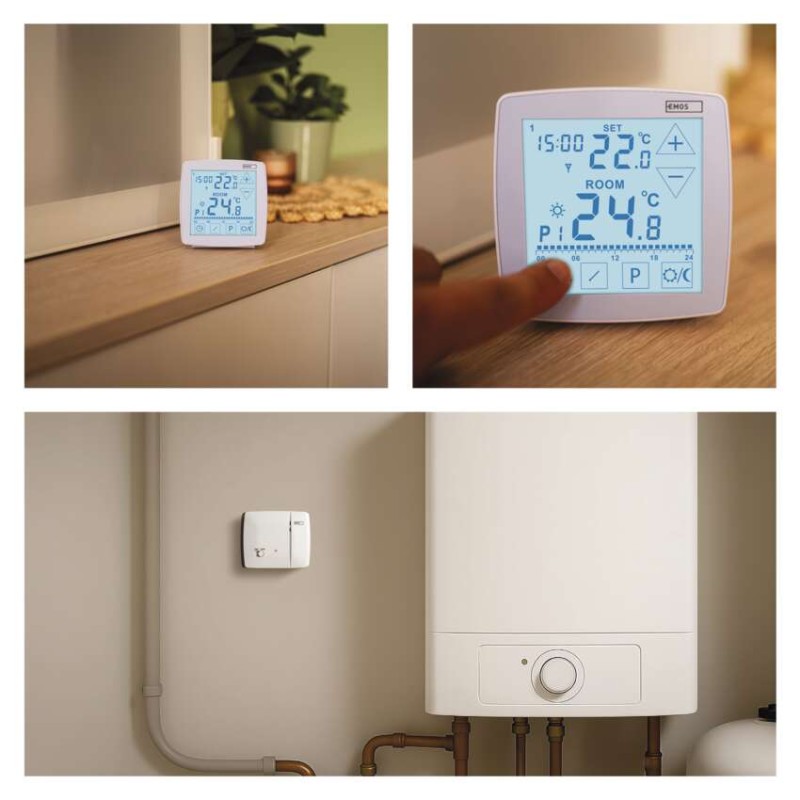 Programozható vezeték nélküli OpenTherm szobatermosztát P56A11