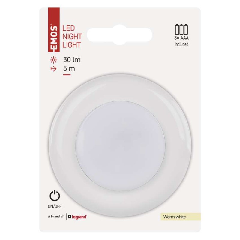 EMOS LED éjjeli fény 4LED 3× AAA 10 db, box