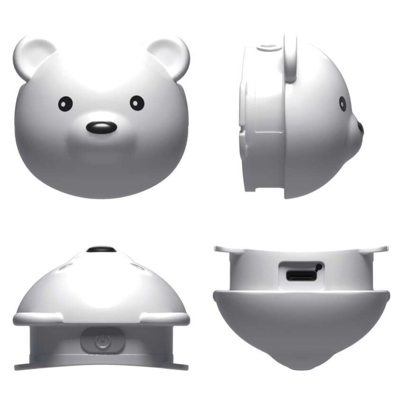 Latarka czołowa MIŚ LED SMD, 80lm Li-Pol ładowalna