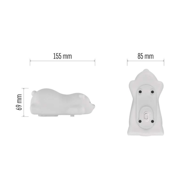 EMOS LED éjjeli fény medve P3325, tölthető