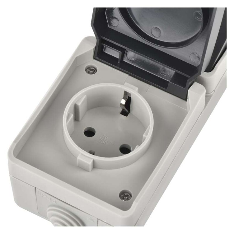 EMOS Aljzat és váltókapcsoló IP44 SCHUKO