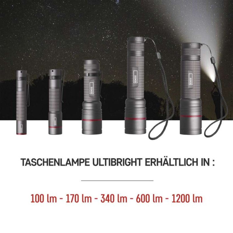 CREE LED Metall-Taschenlampe Ultibright 60, 170lm, 1xAA