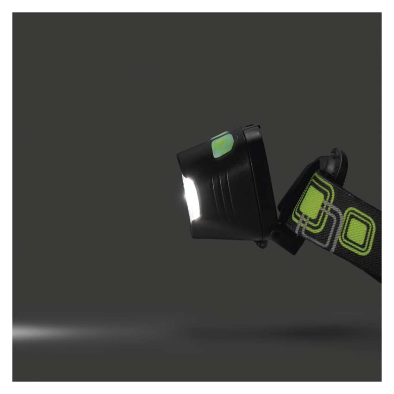 COB LED + LED čelovka P3536, 220 lm, 100 m, 3x AAA