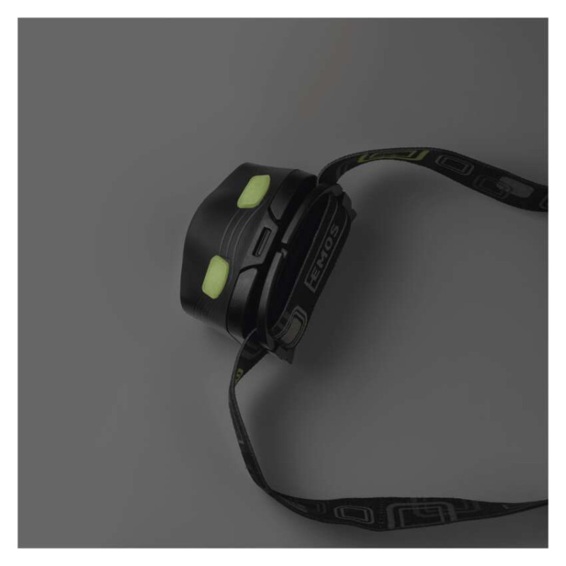 COB LED + LED čelovka P3536, 220 lm, 100 m, 3x AAA