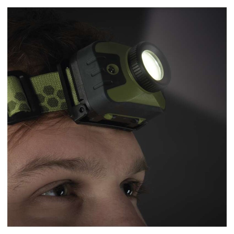 CREE LED čelovka P3539, 330 lm, 200 m, 3× AAA