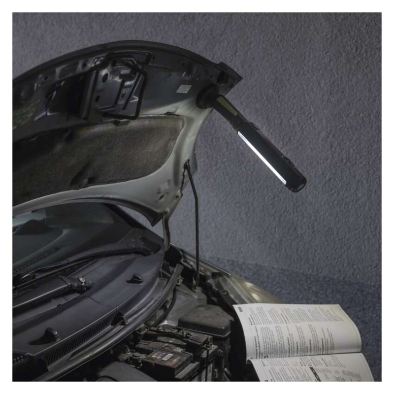 COB LED + LED pracovné svietid. P4525,500 lm,Li-Ion 2000 mAh