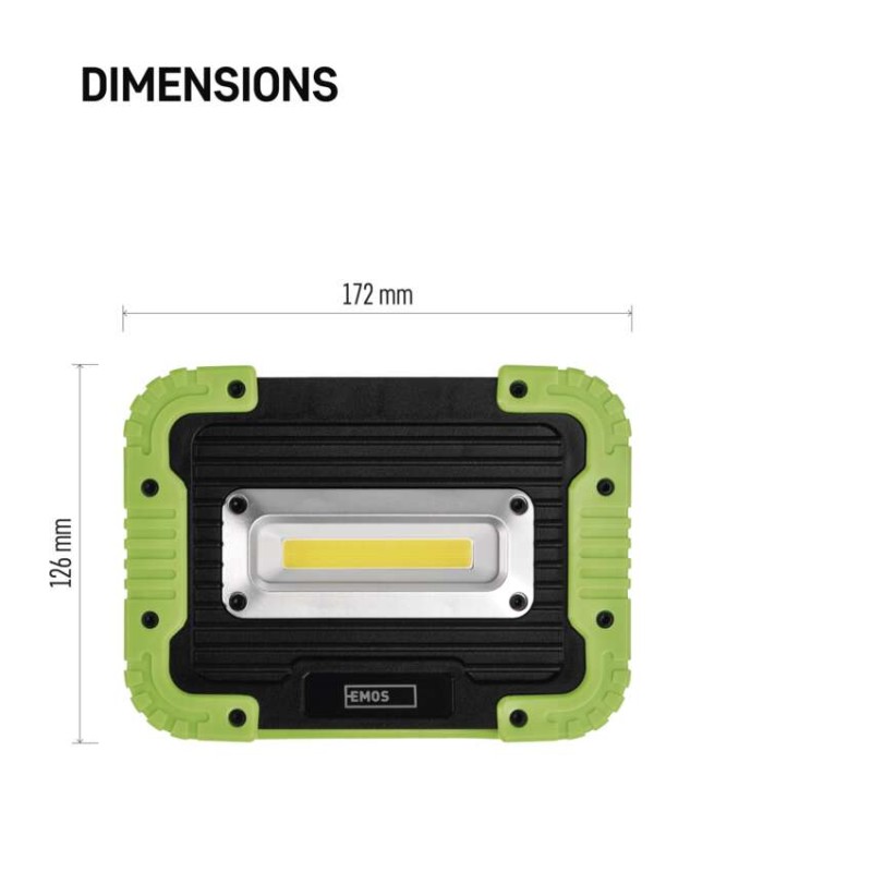 COB LED uzlādējama lampa darbam P4534, 600 lm, 3000 mAh