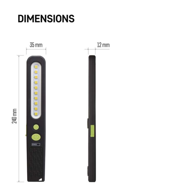SMD LED + LED nabíjecí svítilna P4538, 700 lm, 1200 mAh