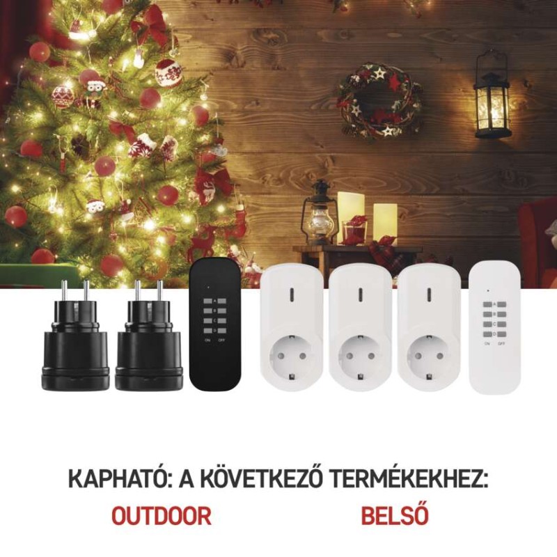 EMOS Távírányítású aljzat IP44