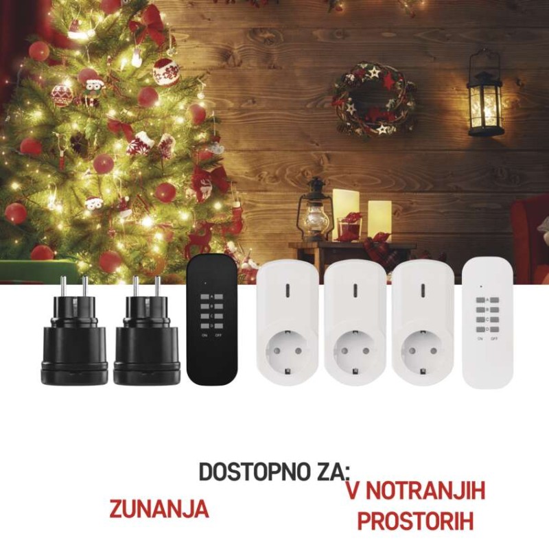 Daljinsko vodene vtičnice IP44 schuko