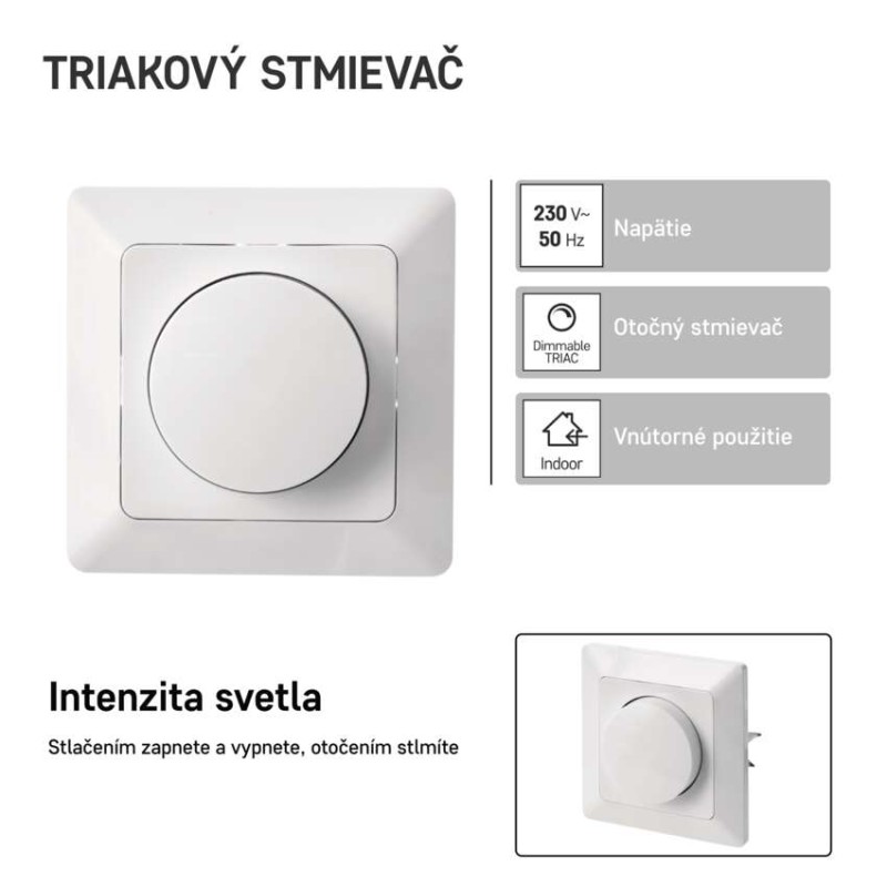 Triakový stmievač č. 6 pre regulovateľné LED žiarovky