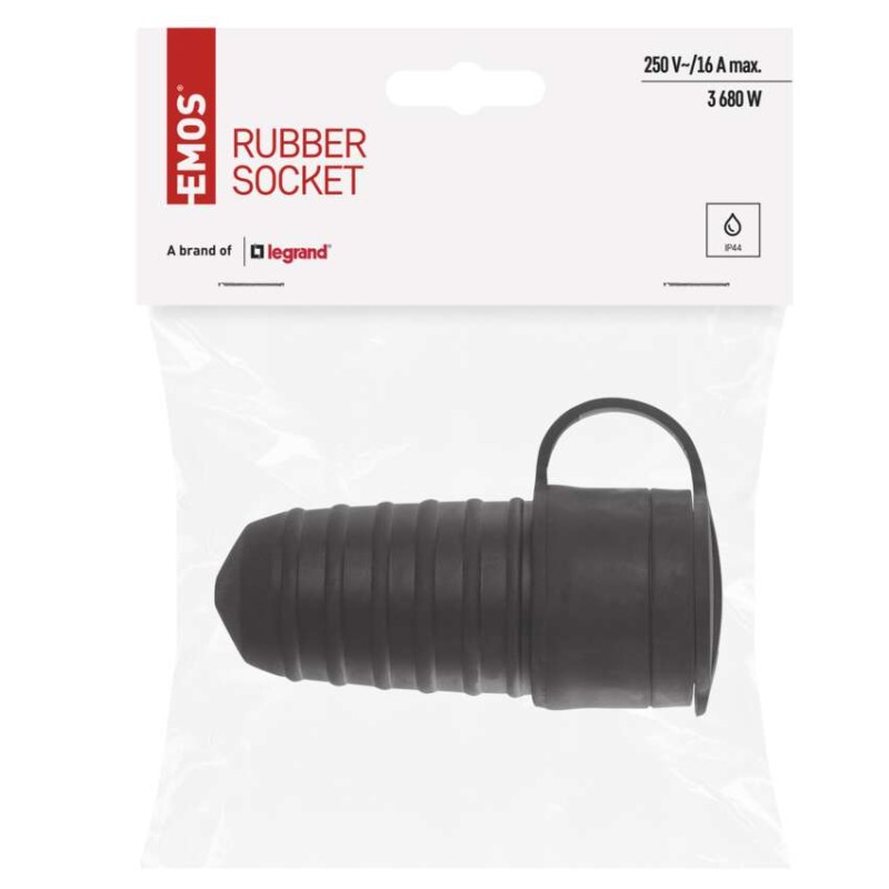 EMOS  gumis lengő dugalj IP44