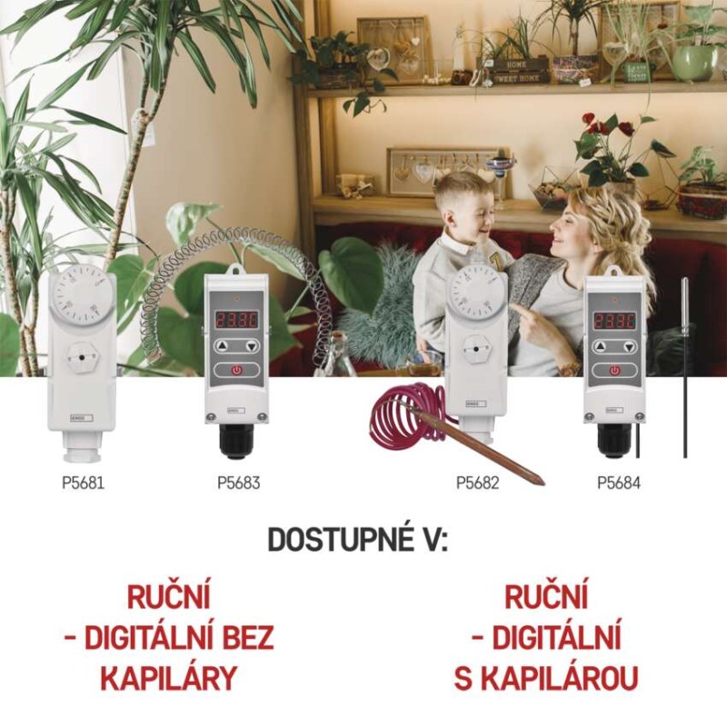 Příložný manuální termostat P5683