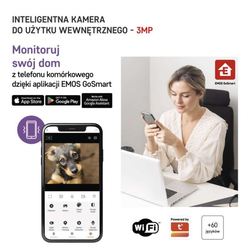 GoSmart Kamera obrotowa IP-110 CUBE z WiFi