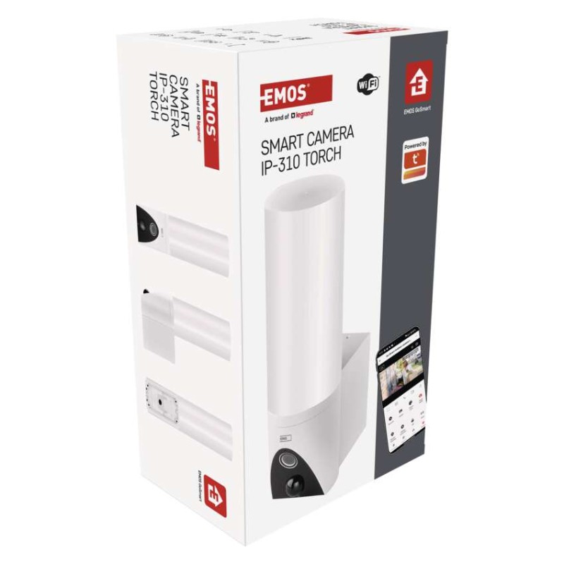 GoSmart Wifis kültéri forgatható kamera IP-310 TORCH világítással, fehér
