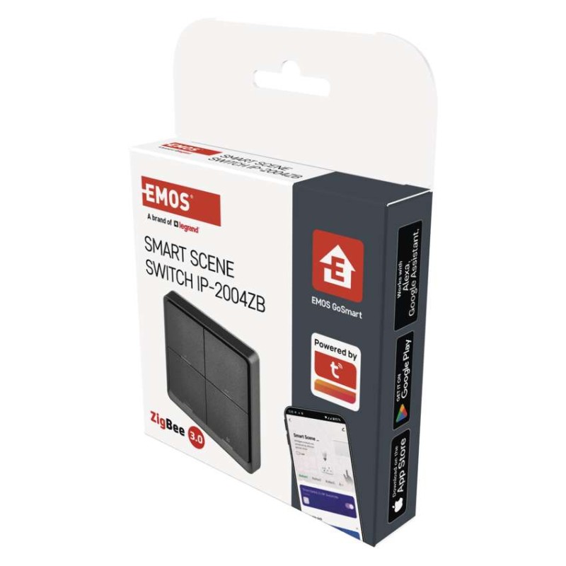 GoSmart Prenosno scensko stikalo IP-2004ZB, ZigBee 3.0, 4 gumbi