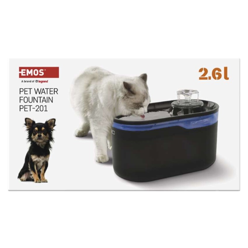 Pet Care ūdens strūklaka, 2,6 l, pelēka