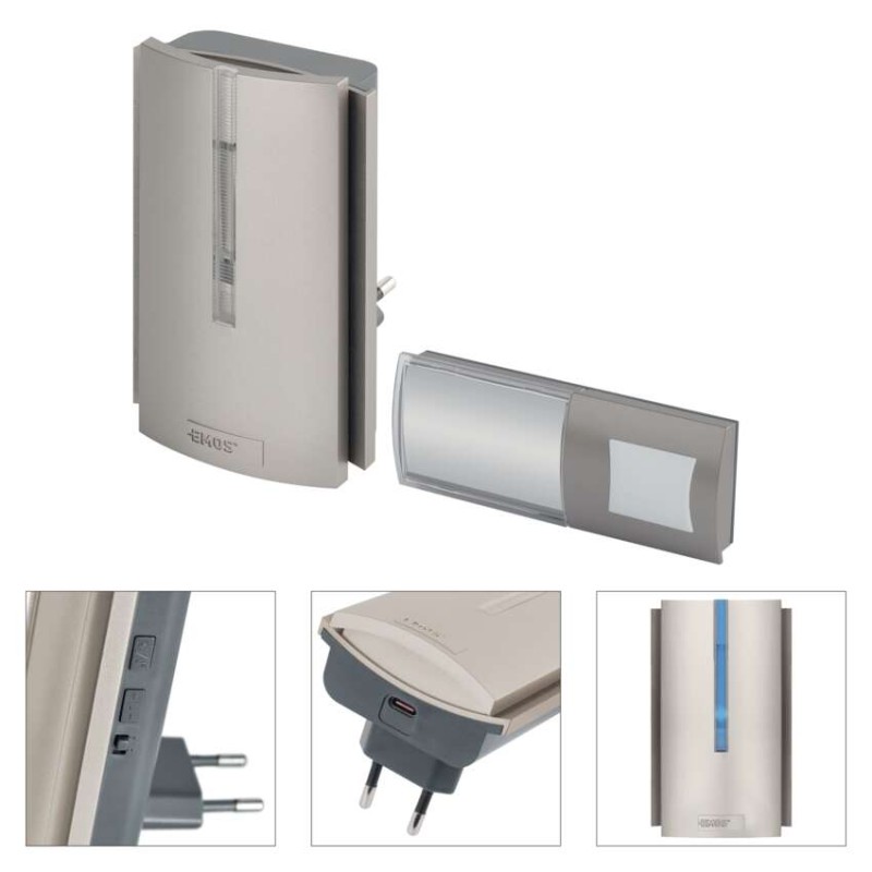 Domovní bezdrátový zvonek P5760N do zásuvky, s možností prodloužení signálu