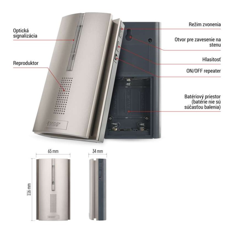 Domový bezdrôtový predlžovač signálu pre P5760N a P5763N na 3× AA